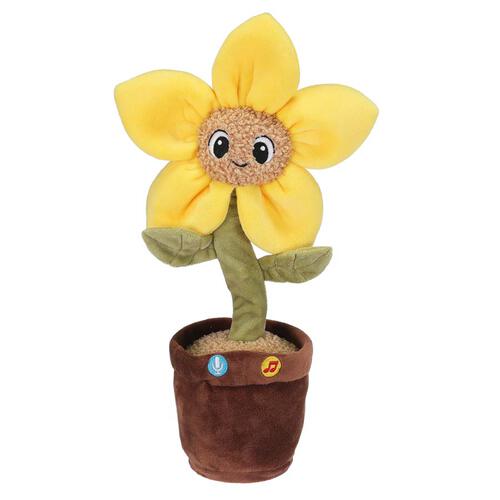 playpop Dancing and Talking Sunflower Plush Toy