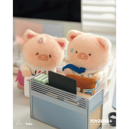 Lulu The Piggy罐頭豬 我的上班伙伴系列 毛絨屏幕掛件盲盒- 隨機發貨
