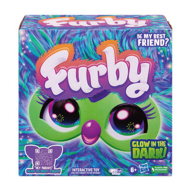 Furby 菲比小精靈 電子互動絨毛玩偶 (極光藍綠色)