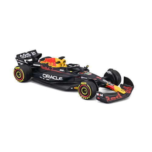 Bburago比美高 1:64 F1掛卡系列-紅牛車隊RB21（2025巴林大獎賽）（#1馬克斯&middot;維斯塔潘）（無頭盔）-啞藍18-58003#22