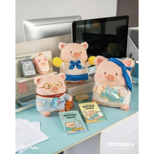 Lulu The Piggy罐頭豬 上班豬事多系列 - 快樂摸魚Lu毛絨公仔 