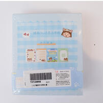 Chibi Maruko 櫻桃小丸子 貓咪PU手帳本-藍