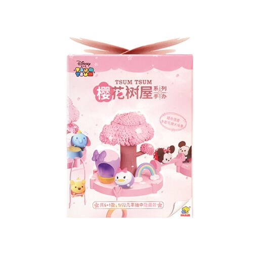 Disney Tsum Tsum-櫻花樹屋 盲盒公仔 - 隨機發貨