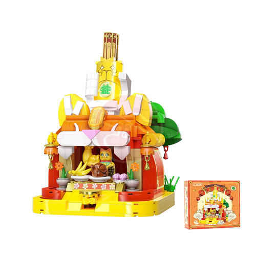 CADA-大力招財貓互動積木系列-求籤筒