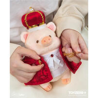 Lulu The Piggy罐頭豬經典系列 - 18cm 國王Lu毛絨公仔