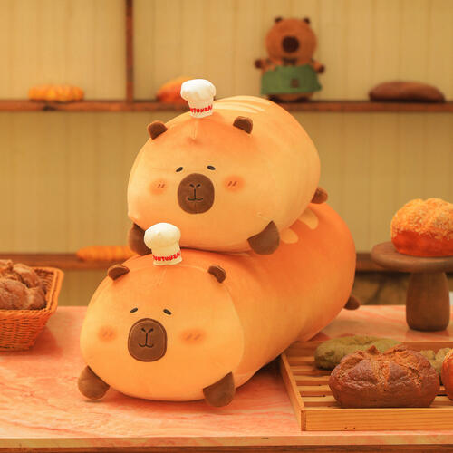 TUNTUNZAI卡皮巴拉	豚豚崽烘焙坊-法棍長抱枕75cm