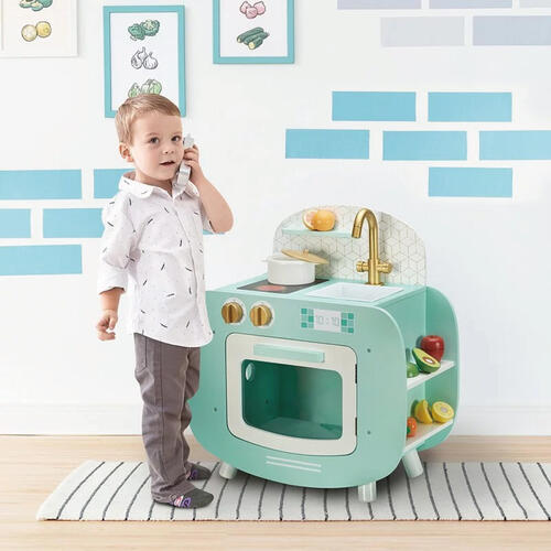 Teamson 小小廚師雷納木製玩具廚房