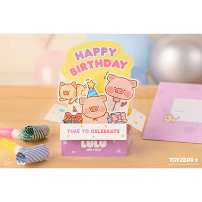 Lulu The Piggy	罐頭豬LuLu 生日系列 - 生日卡 (A)