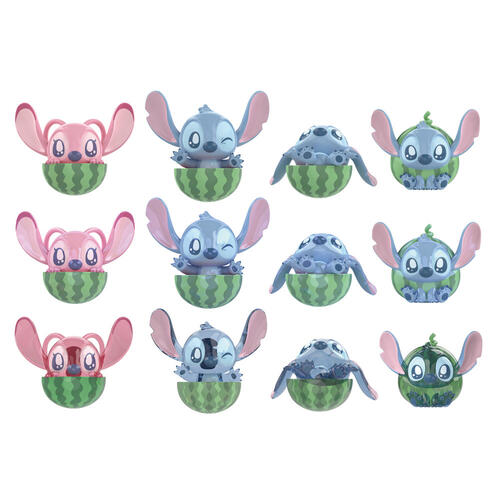 Disney 史迪奇吃瓜磁鐵不倒翁 - 隨機發貨