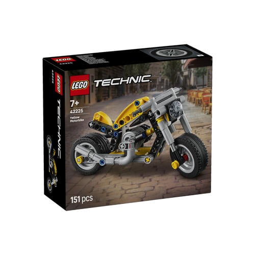 Lego樂高 黃色摩托車 42225
