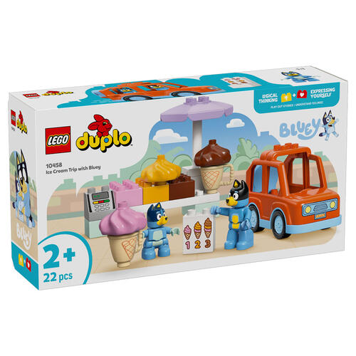 LEGO DUPLO Bluey Ice Cream Trip with Bluey 10458