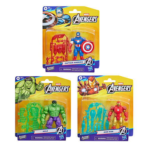 Marvel Avengers漫威復仇者聯盟 ActionVerse可動人偶 - 隨機發貨（單件裝）