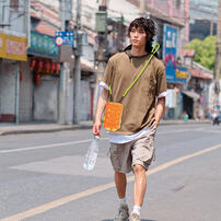 Puffar&eacute; x playpop 充氣太空包-日落橘