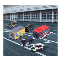 Majorette 美捷輪小汽車-新豪華賽車拖車- 隨機發貨