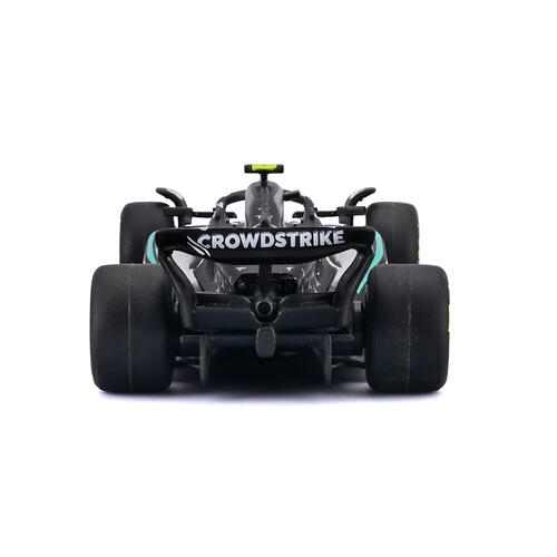 Bburago比美高1:64 F1掛卡系列-梅賽德斯-AMG F1 W16 E性能版（2025澳大利亞大獎賽）（#12安德里亞&middot;基米&middot;安東內利）（無頭盔）-銀色/啞光黑 18-58002#12