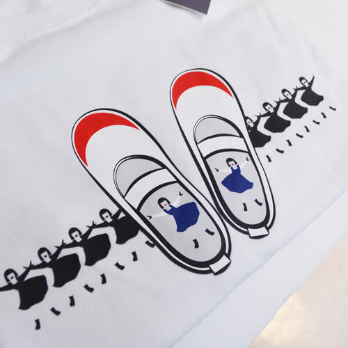 Chibi Maruko 櫻桃小丸子	Avantgardey SHOES T-SHIRT WHITE /L