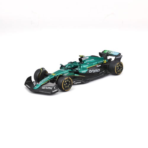 Bburago比美高1:43 F1系列-阿斯頓馬丁 AMR25 （無頭盔，紙盒版）（2025 澳洲大獎賽） （#14 費爾南多&middot;阿隆索） - 金屬綠 18-38250#14