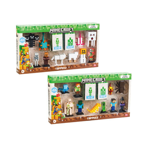 Minecraft 3D Toppeez 12 pack deluxe box- Assorted