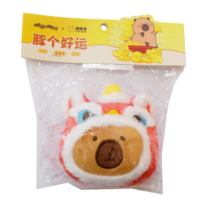 TUNTUNZAI卡皮巴拉	豚豚崽豚個好運獅子頭掛件