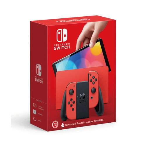 Nintendo Switch OLED Super Mario Bright Red Console