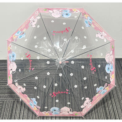 MINISO	迪士尼櫻花季系列透明長柄傘(星際寶貝)