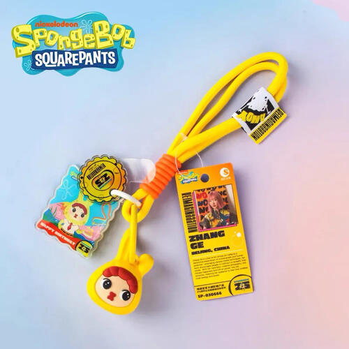 Spongebob海綿寶寶 卡通形象產品-25周年紀念版萌物掛飾系列-隨機發貨