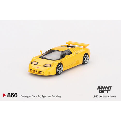 MINIGT	Bugatti EB110 Super Sport Giallo Bugatti合金車866