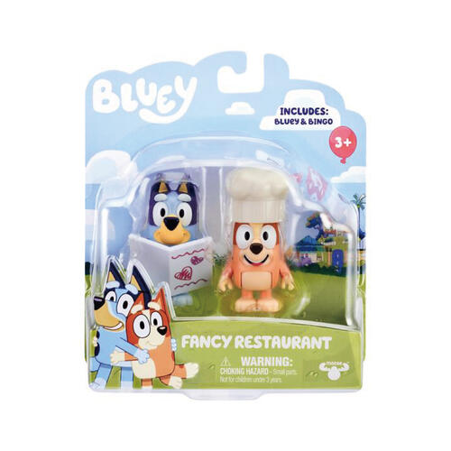 Bluey S4 Figure 2pk - Fancy Restaurant