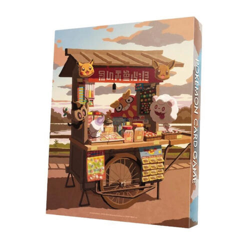 Pokemon寶可夢 造型卡套*3+收藏卡冊-夏天與寶可夢們