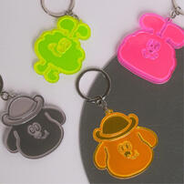 Kingjun	反光片鑰匙圈／螢光粉懶散蠢兔