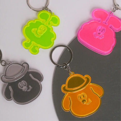 Kingjun	反光片鑰匙圈／螢光粉懶散蠢兔