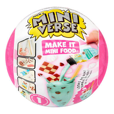 MGA's Miniverse迷你宇宙手作驚喜球-美食快餐 - 隨機發貨