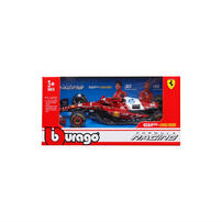 Bburago比美高1:43 F1系列-1:43 法拉利 SF-25（無頭盔，紙盒版）（#16 查爾斯&middot;勒克萊爾）（標準塗裝）－ 啞紅