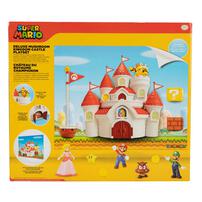 Nintendo Super Mario Deluxe Mushroom Kingdom Castle Playset with 5 2.5" Articulated Action Figures & 4 Accessories