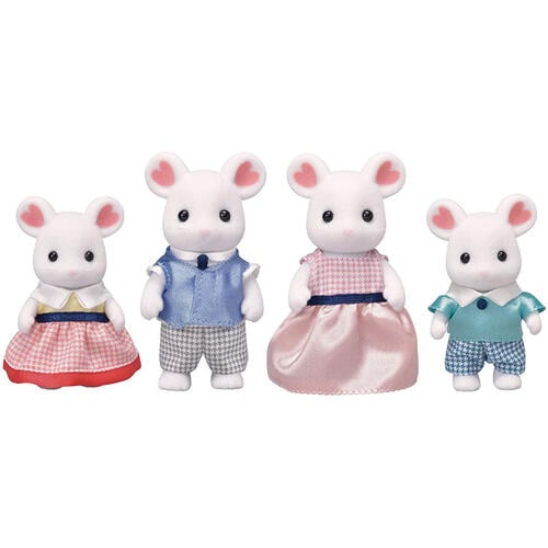 Sylvanian Families Marshmallow Mouse Family