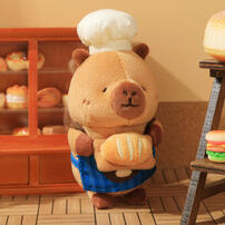 TUNTUNZAI卡皮巴拉	豚豚崽烘焙坊-豚師傅掛件