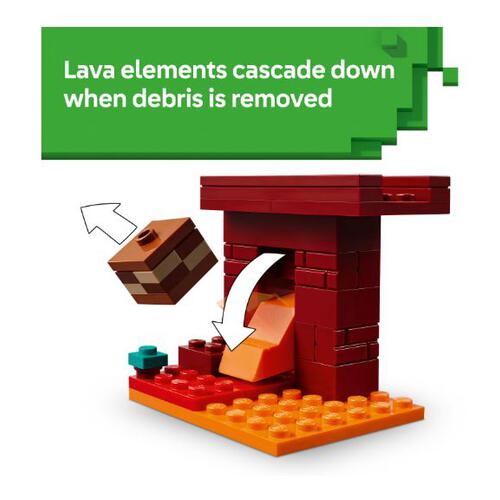 Lego樂高 The Nether Lava Battle 21266