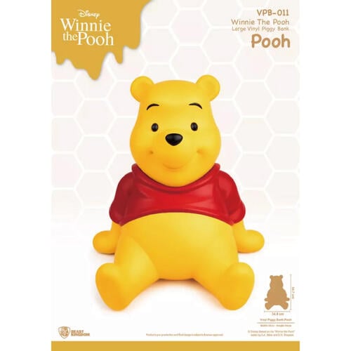 Disney迪士尼 VPB-011-小熊維尼系列  大型搪膠存錢筒 小熊維尼款