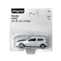 playpop 1:60 Diecast Car Honda Civic EG6 - White