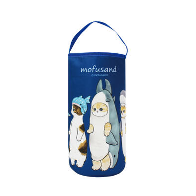 Mofusand 貓福珊迪 圓筒水壺袋-鯊魚