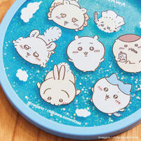 Chiikawa 吉伊卡哇流沙杯墊-團體天空款