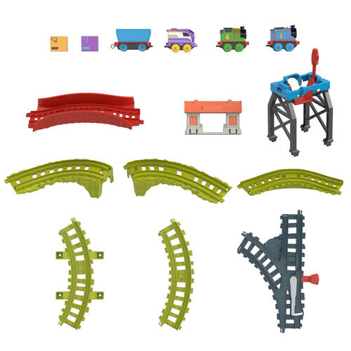 Fisher-Price費雪 湯瑪士小火車 培西佳奈大合作火車軌道組