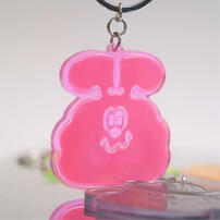 Kingjun	反光片鑰匙圈／螢光粉懶散蠢兔