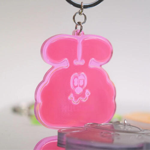 Kingjun	反光片鑰匙圈／螢光粉懶散蠢兔