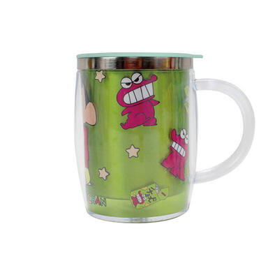 Crayon Shin-chan	蠟筆小新 造型雙層不銹鋼杯-鱷魚阿山