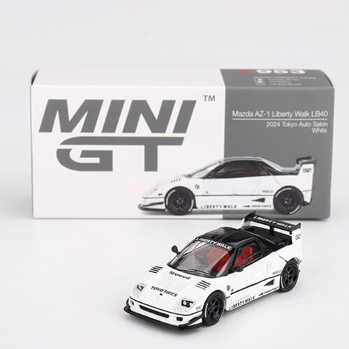 MINIGT	Mazda AZ-1 Liberty Walk LB40 White 2024 Tokyo Auto Salon合金車 953