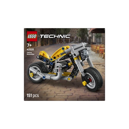 Lego樂高 黃色摩托車 42225
