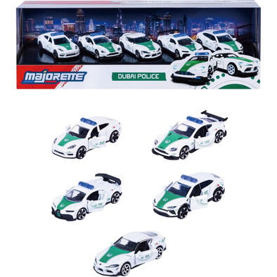 Majorette 美捷輪小汽車-杜拜警車AMG 5入組