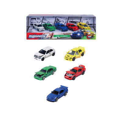 Majorette 美捷輪小汽車-漫畫風JDM五入組