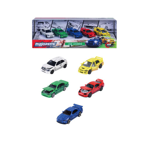 Majorette 美捷輪小汽車-漫畫風JDM五入組